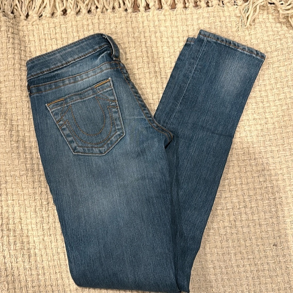 TRUE RELIGION WOMENS JEANS 25 SKINNY